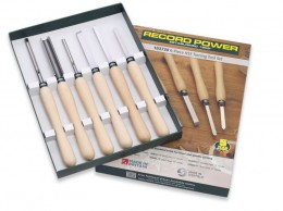 Record Power 103730 6-Piece HSS Turning Tool Set (Bowl & Spindle Set) Plus 103615 1/2\" Dovetail Scraper £229.99